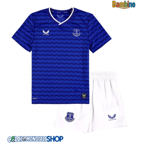Maglie da calcio Everton Prima Maglia Bambino 2025-26 Manica Corta + Pantaloni corti)